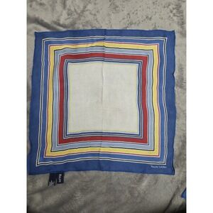 Vintage Ralph Lauren Square Scarf Textured 16x17 Pocket Square‎ Made In Japan
